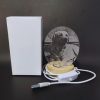 Customized mini circular desklamp - compact and unique personalised gifts