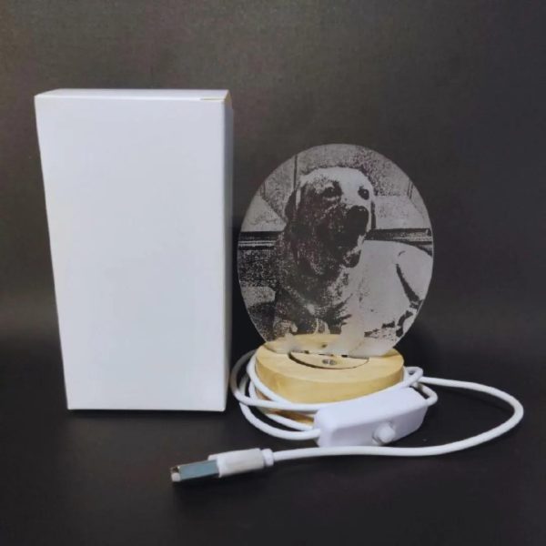 Customized mini circular desklamp - compact and unique personalised gifts