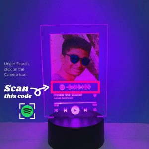 How to use personalised Spotify desklamp - step-by-step guide for your custom lamp